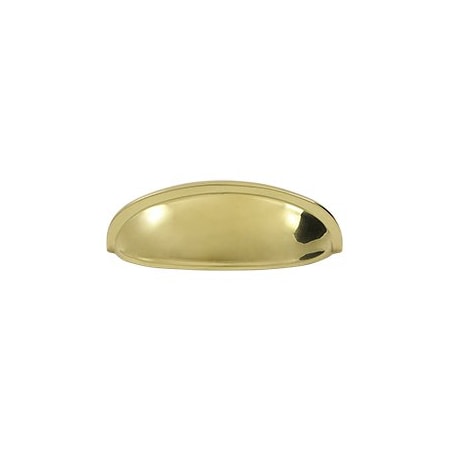 Deltana K407U3 Elongated Shell Pull Polished Brass, 10PK K407U3-XCP10
